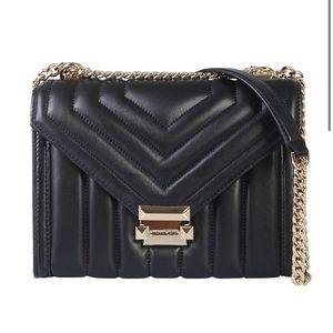 Michael Kors Black Whitney Quilted Should Bag